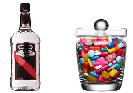 alcohol ou antibióticos